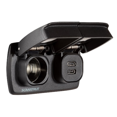 Scanstrut Flip Pro Multi, Dual USB-C and 12V Power Socket SC-MULTI-F1